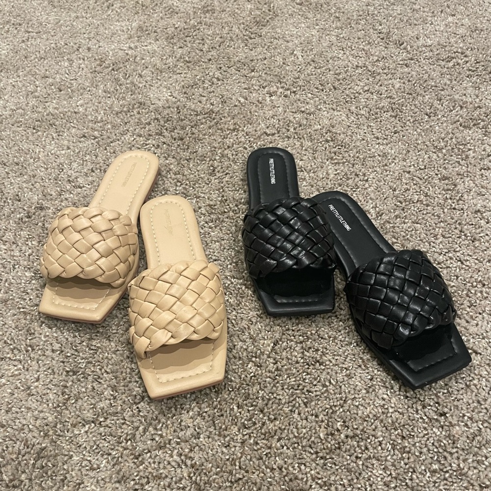 EUC | Bundle of Two (2) PLT Braided Flats